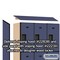 Salsbury Industries 3 Tier Designer Locker, 54"Wx76"Hx18"D, 9 Door, Blue 18-23368BLU - alternate 7